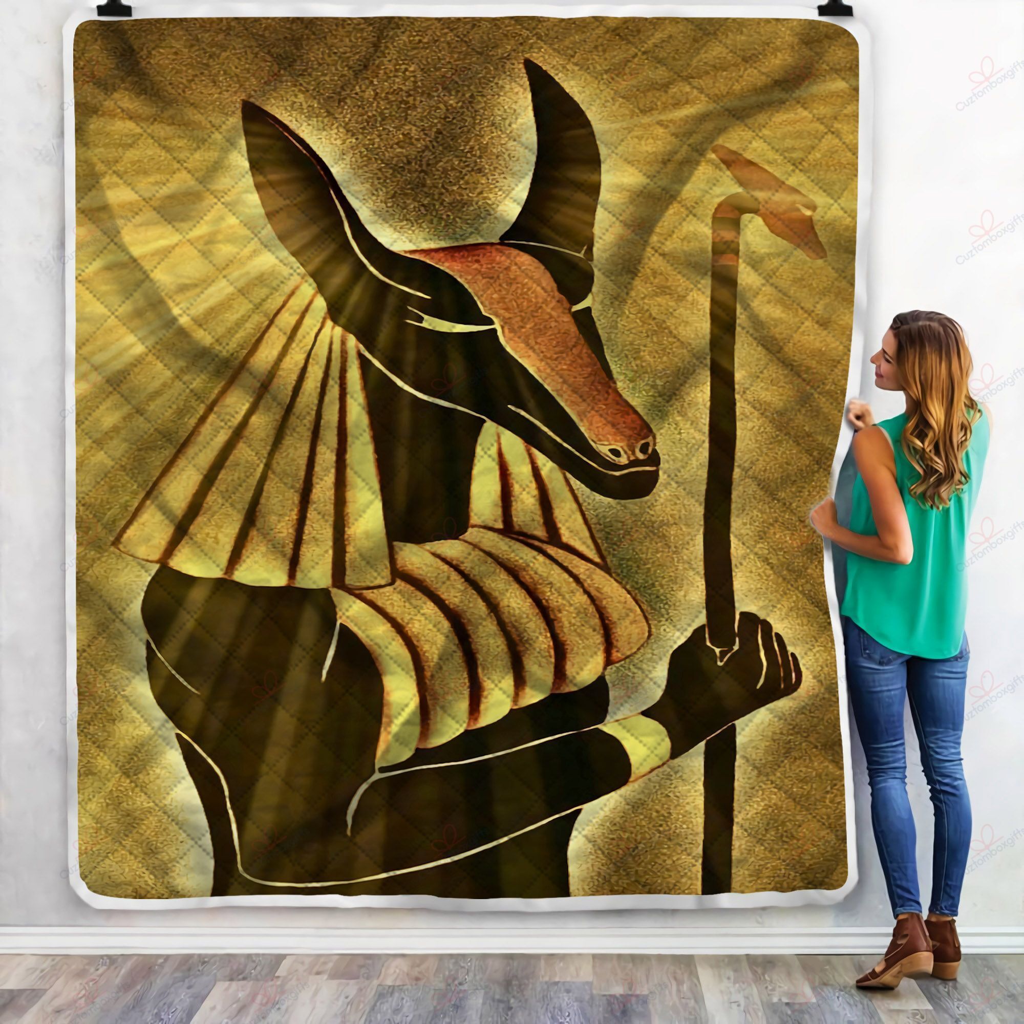 Anubis Fleece Blanket