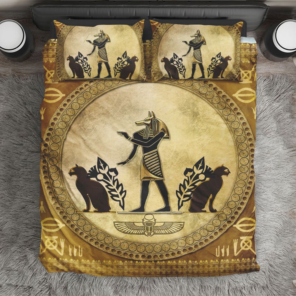 Anubis The Egyptian God Bedding Set