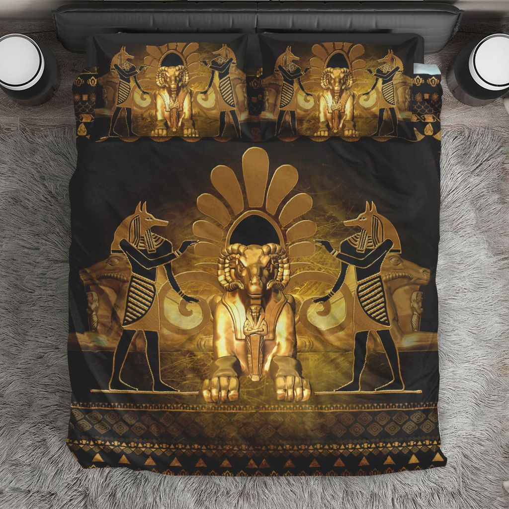 Anubis The Egyptian God Bedding Set