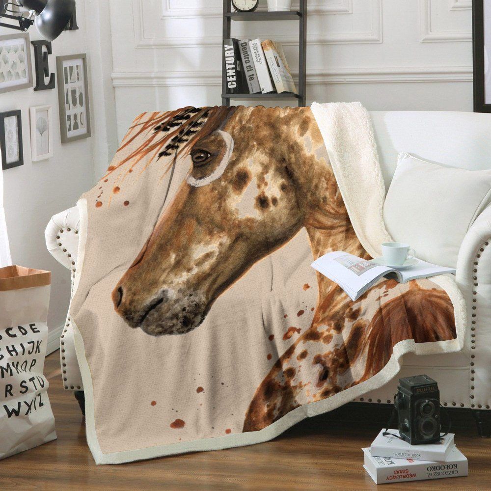 Appaloosa Horse Sherpa Fleece