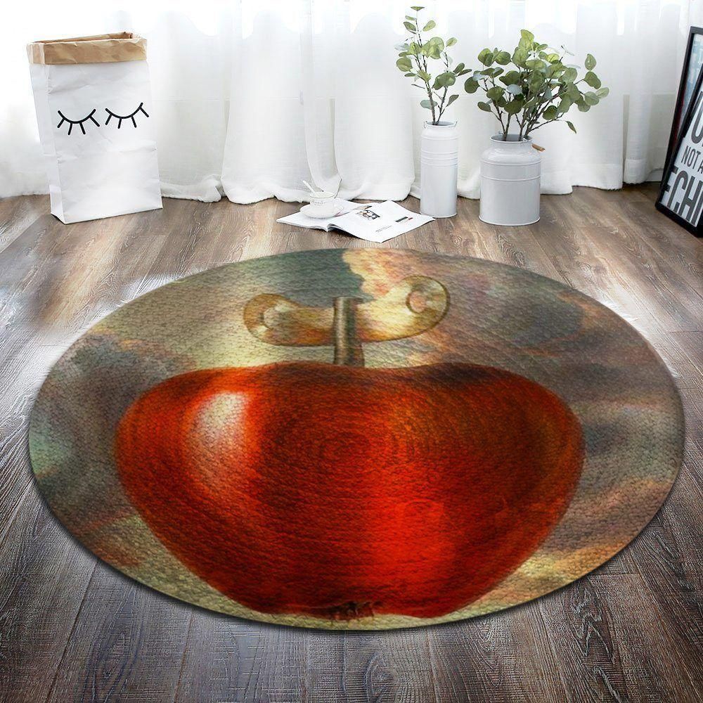 Apple Machine Round Carpet