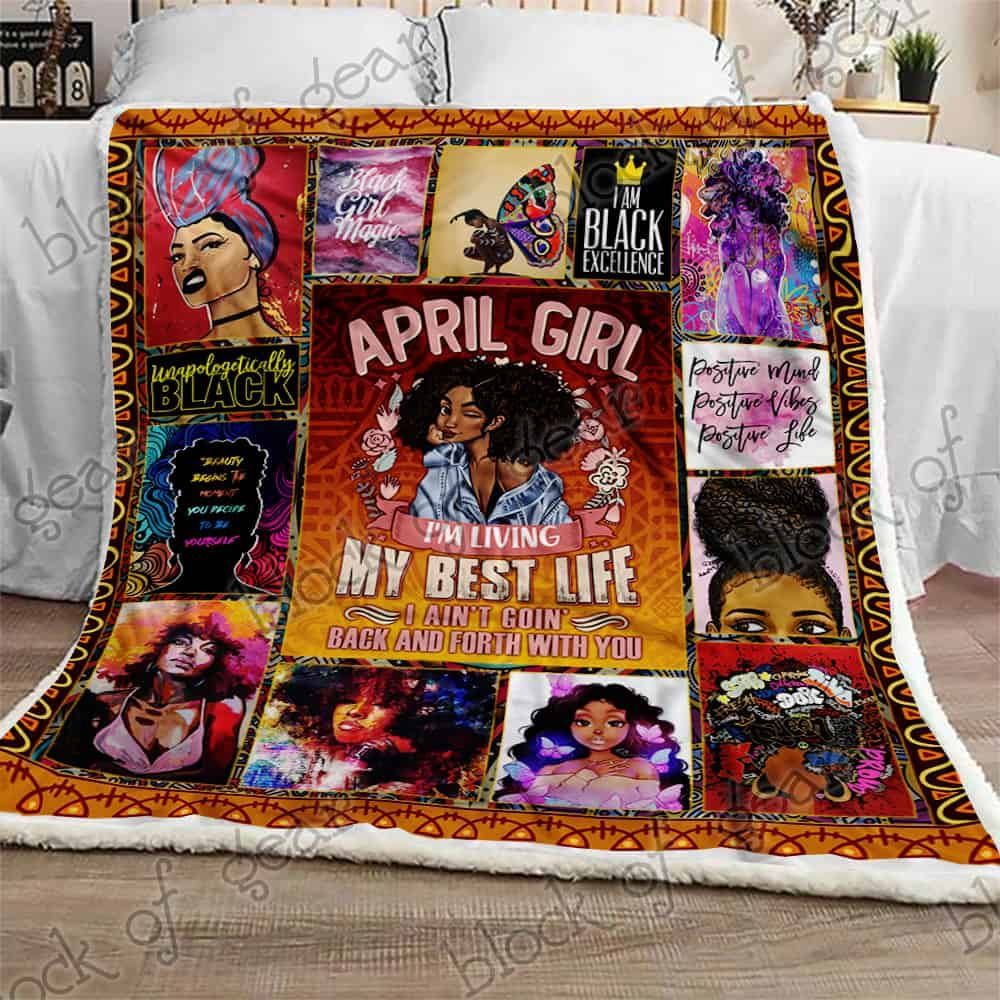 April Girl Fleece Blanket