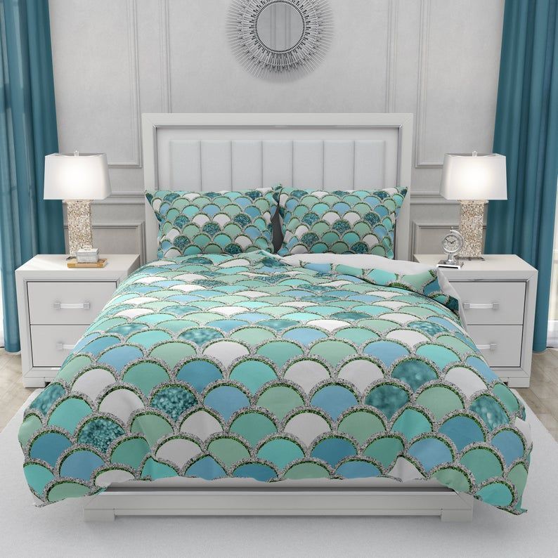 Aqua Mermaid Bedding Set