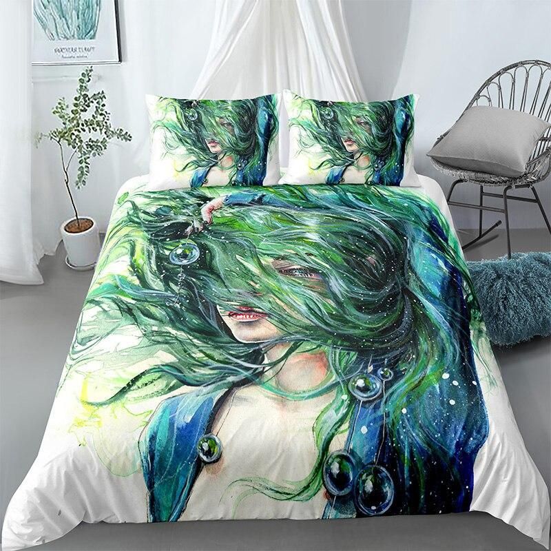 Aquatic Hair Love Ocean Bedding Set