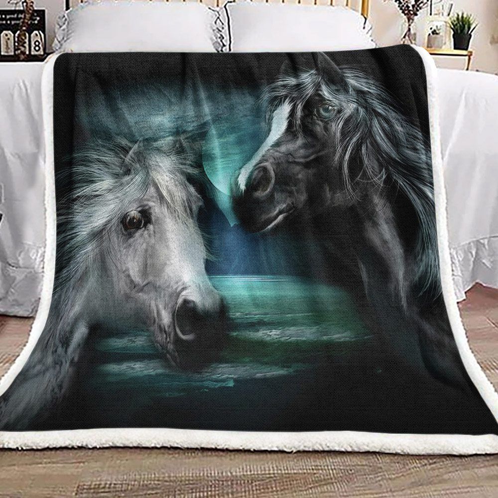 Arabian Moon Sherpa Fleece Blanket
