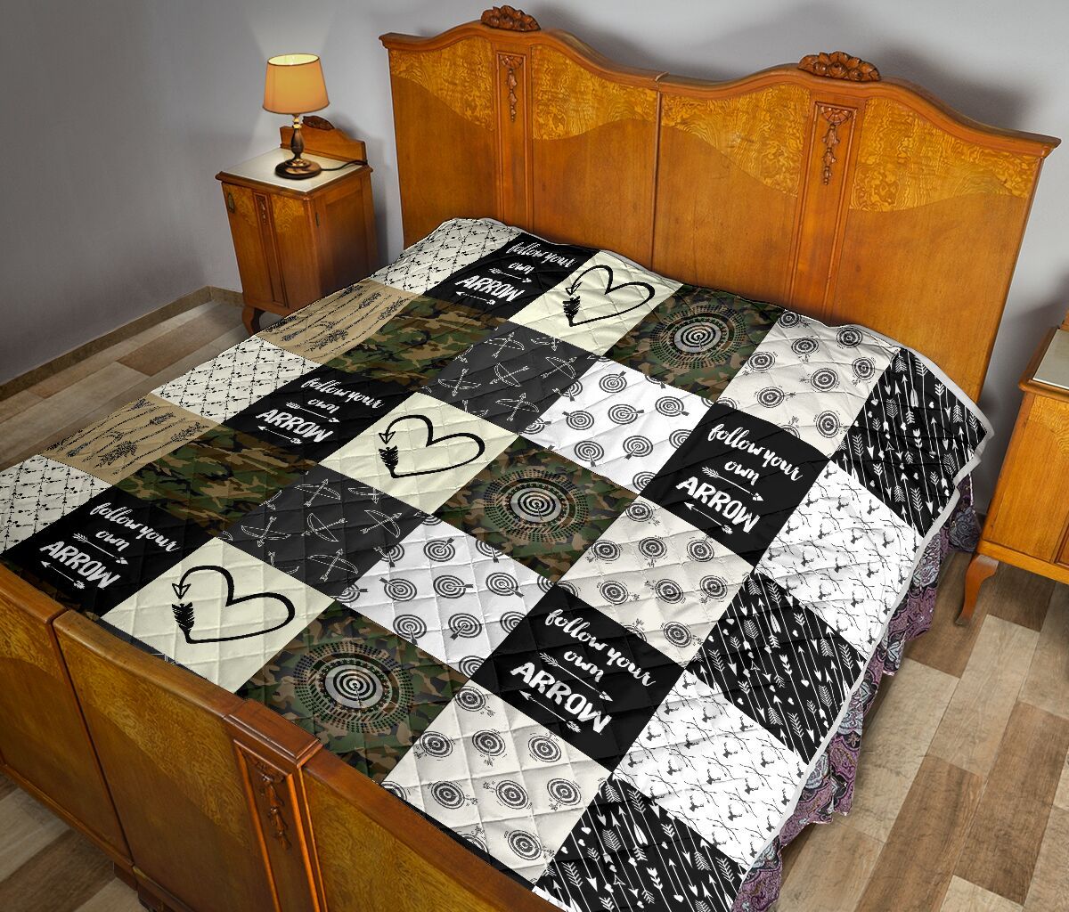 Archery Camo Pattern Quilt Blanket Dhc1312890Dd