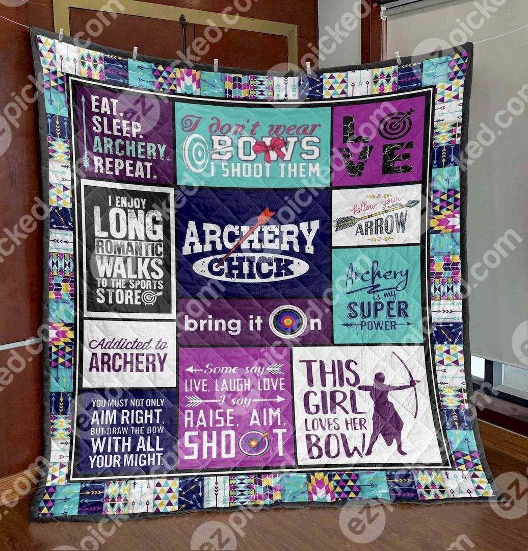 Archery Chick PKD210603 Quilt Blankets