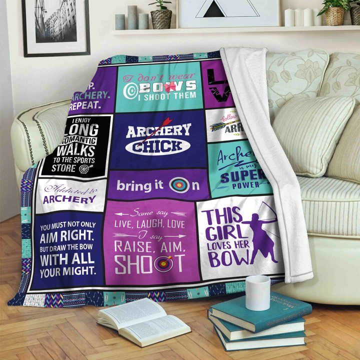 Archery Sherpa Fleece Blanket