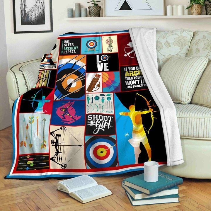 Archery Sherpa Fleece Blanket