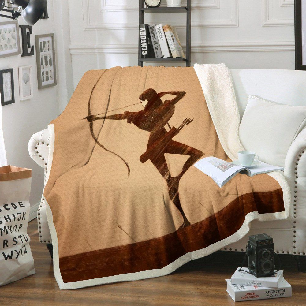 Archery Sherpa Fleece Blanket
