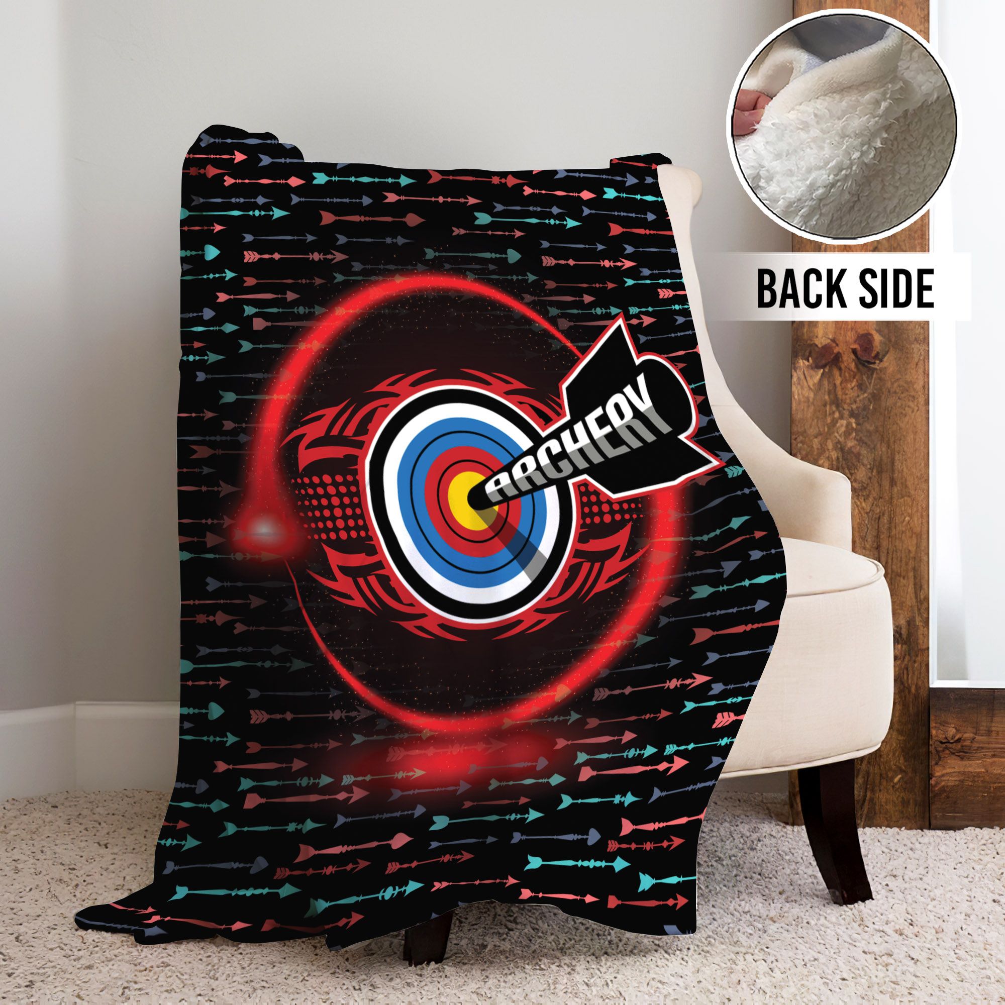 Archery Sherpa Fleece Blanket