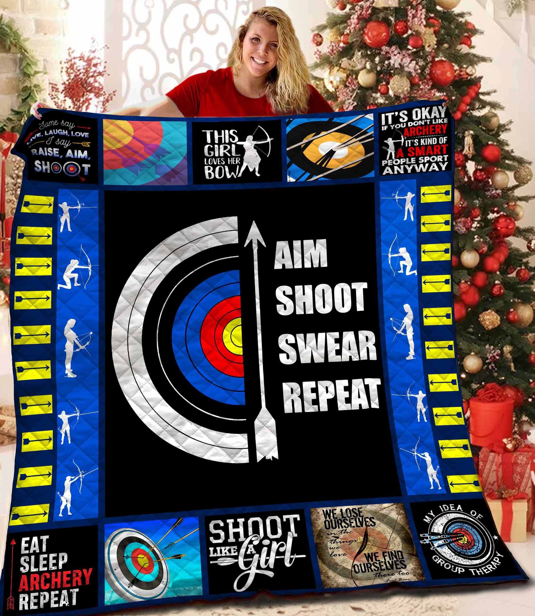 Archery Girl Quilt Blanket BBB081113NL