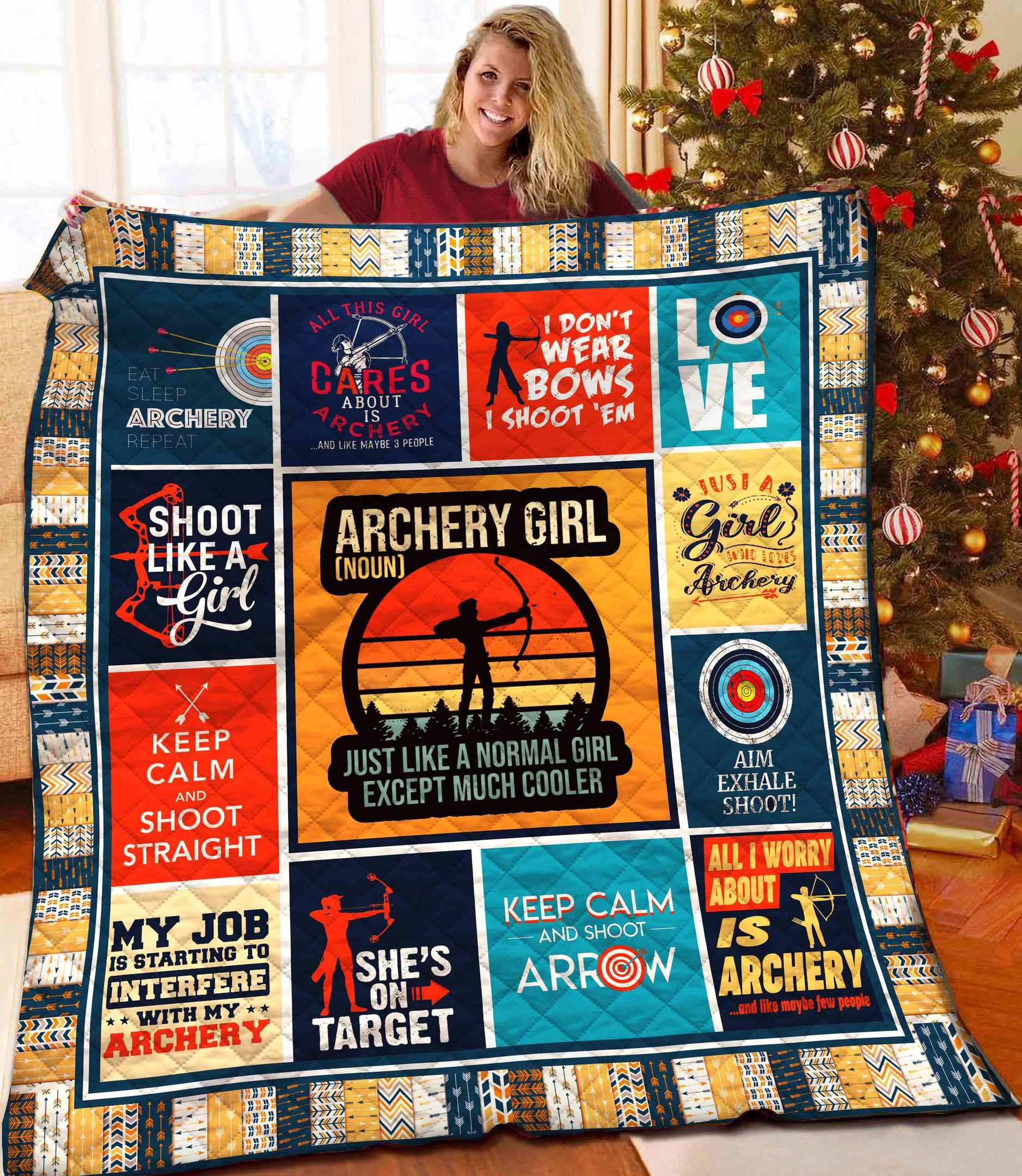 Archery Girl Quilt Blanket BBB081128HT