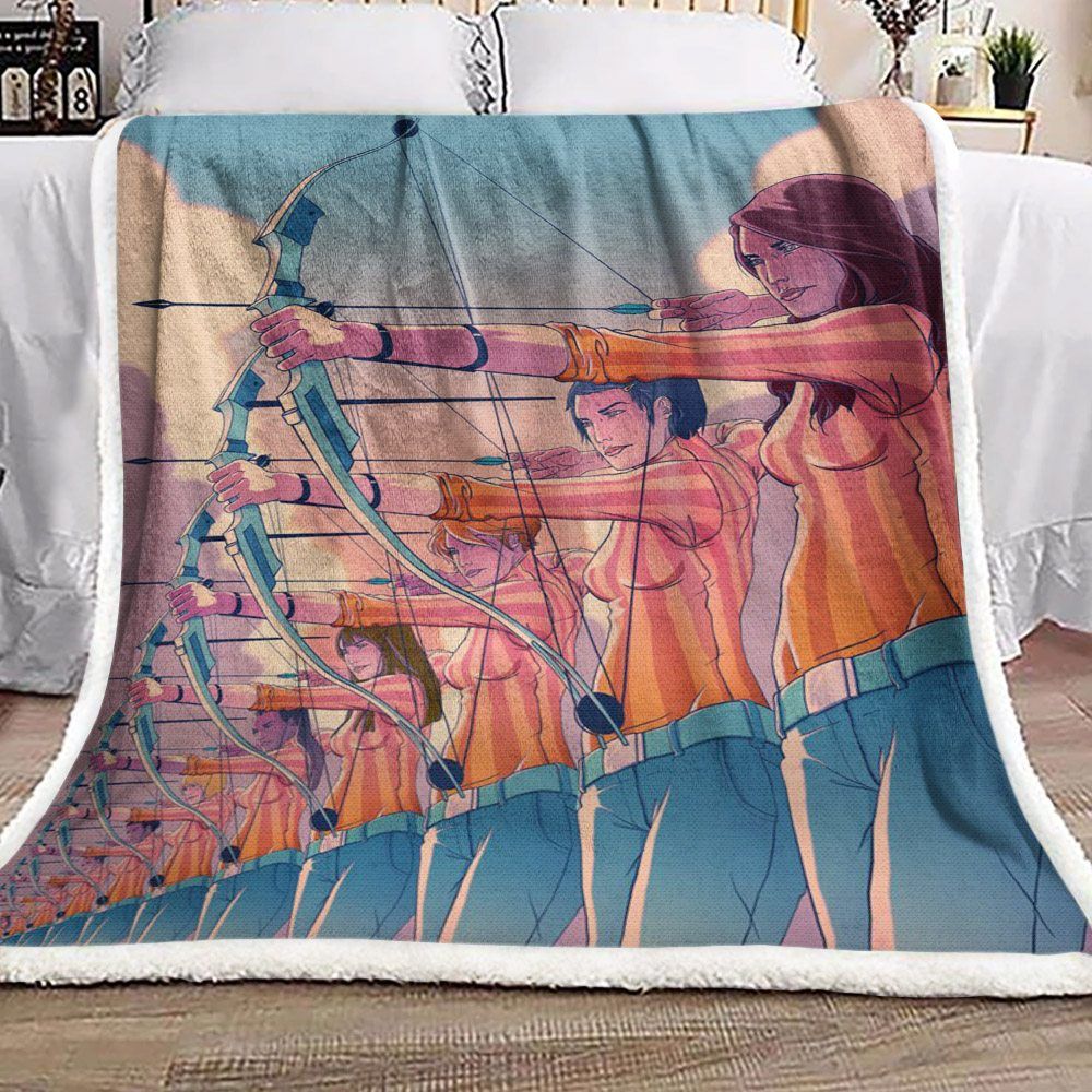 Archery Sherpa Fleece Blanket
