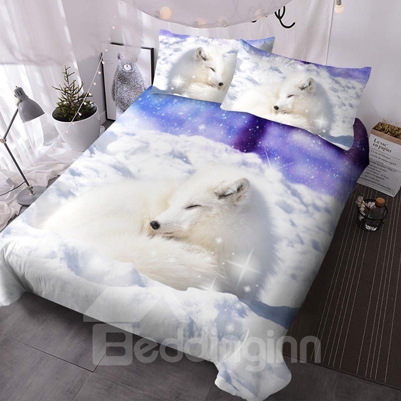 Arctic Fox 3D Bedding Set