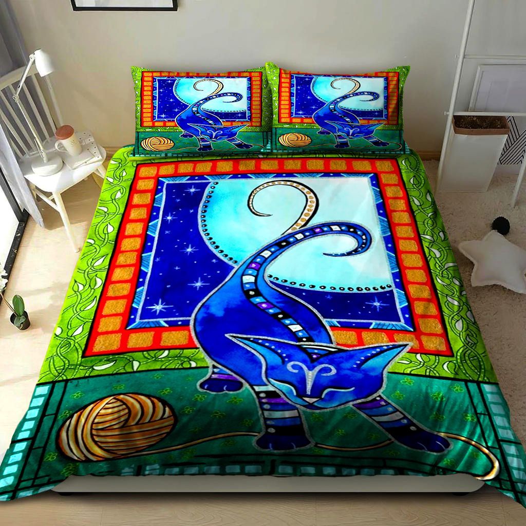 Aries Cat Zodiac Bedding Set