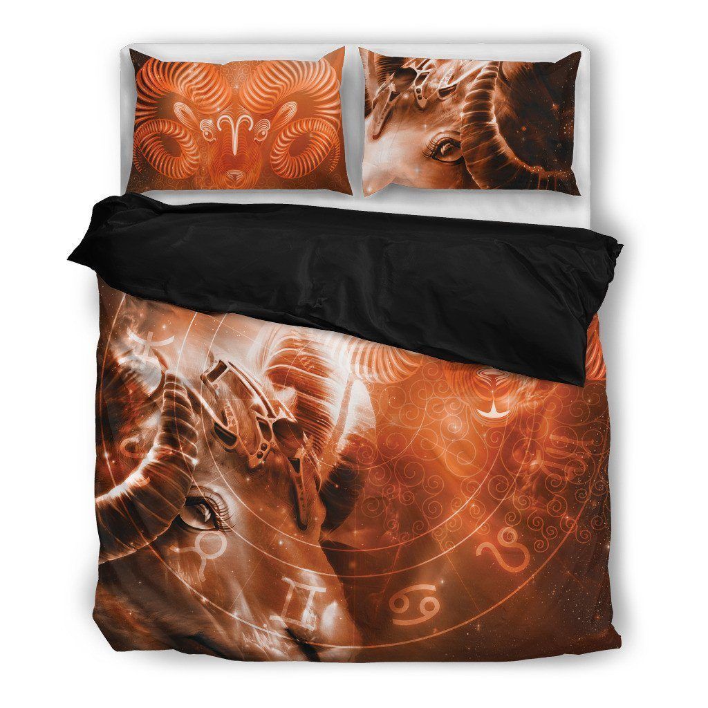 Aries Horoscope Zodiac Sign Themed Bedding Set