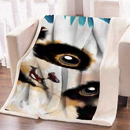 Arightex Panda Sherpa Fleece Blanket