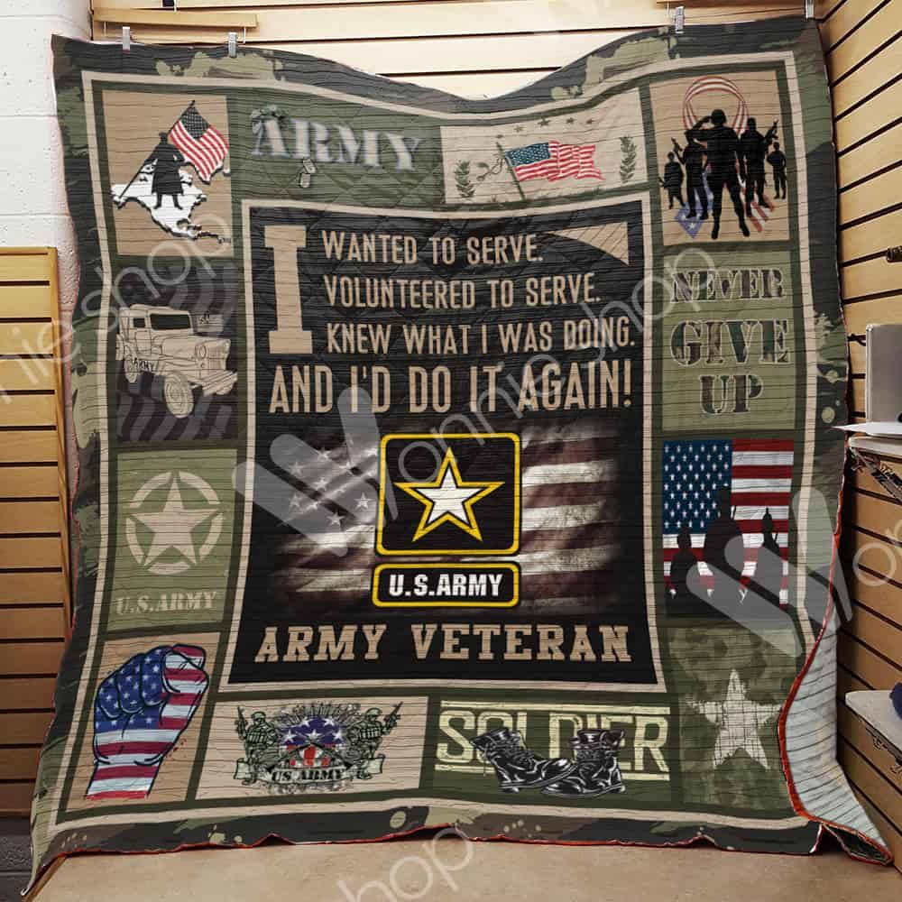 Army Veteran Quilt Blanket DHC1102118TD