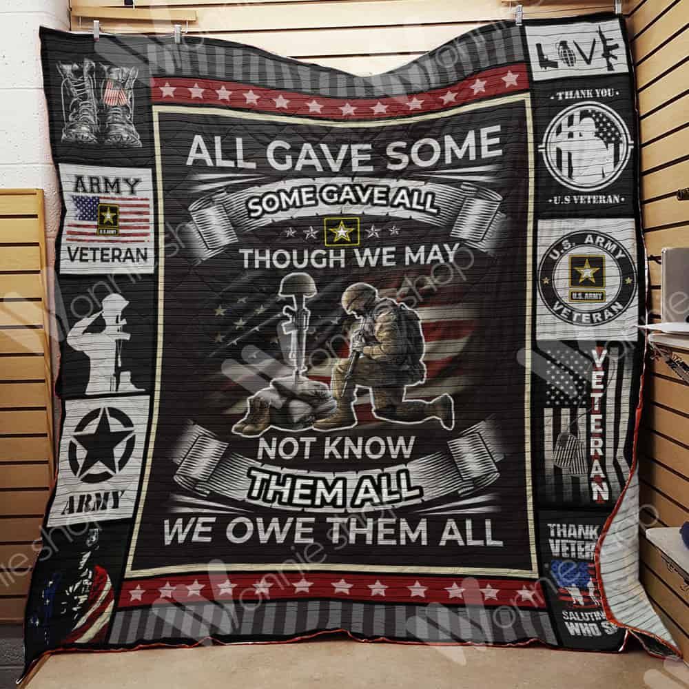 Army Veteran Quilt Blanket DHC110242TD