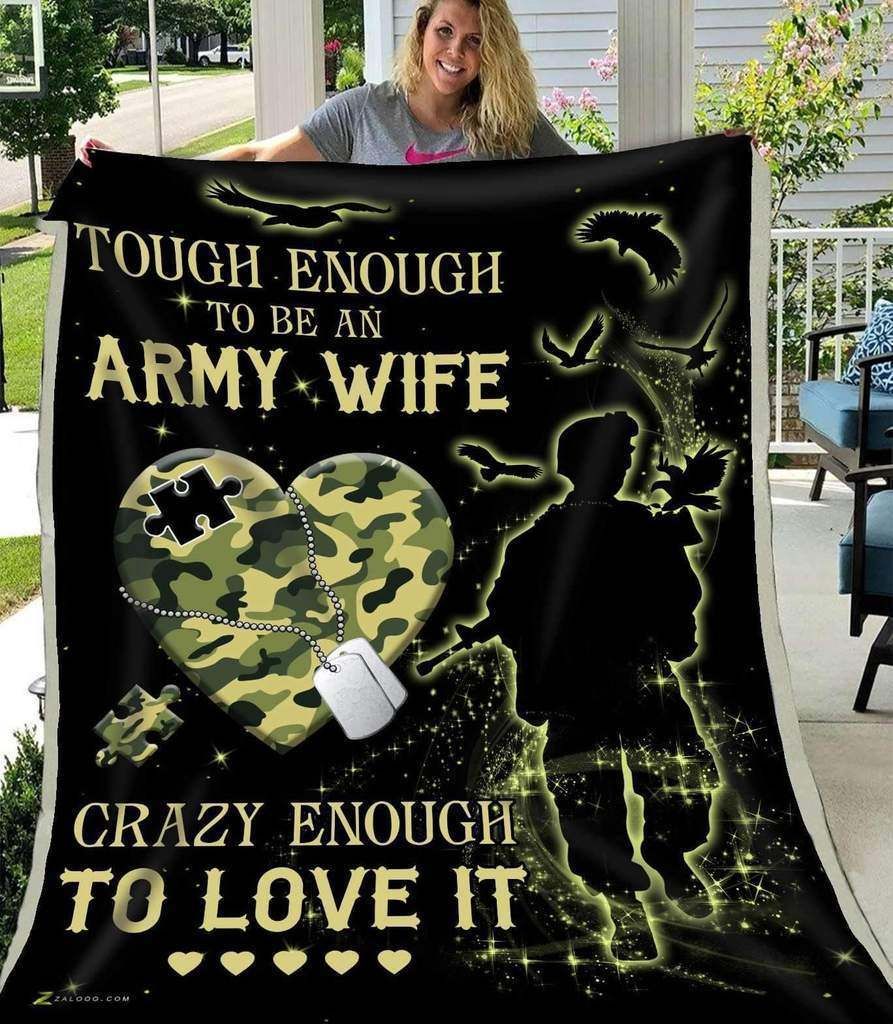 Army Wife – Best Gift For Birthday Fleece Blanket