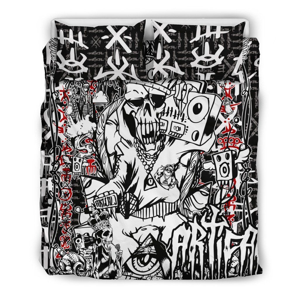 Artical Speaker King Abstract Themed Bedding Set