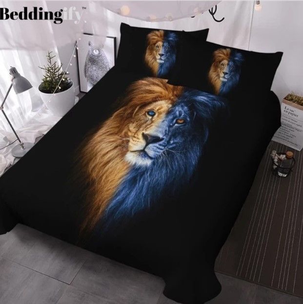 Artistic Male Lion Bedding Set