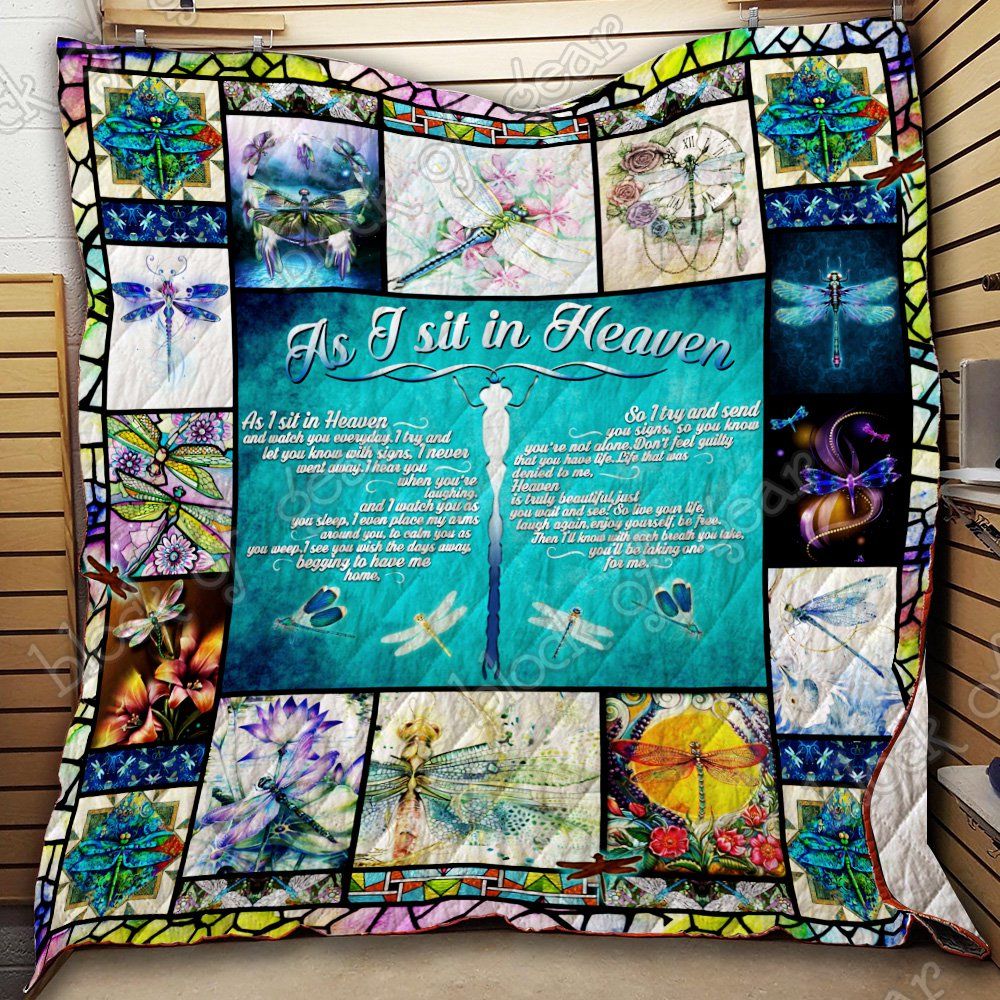 As I Sit In Heaven Dragonfly Quilt Thb1085 Dhc11122473Dd