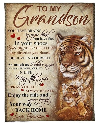 As Much As I Believe In You From Grandpa To My Grandson Sherpa Fleece Blanket