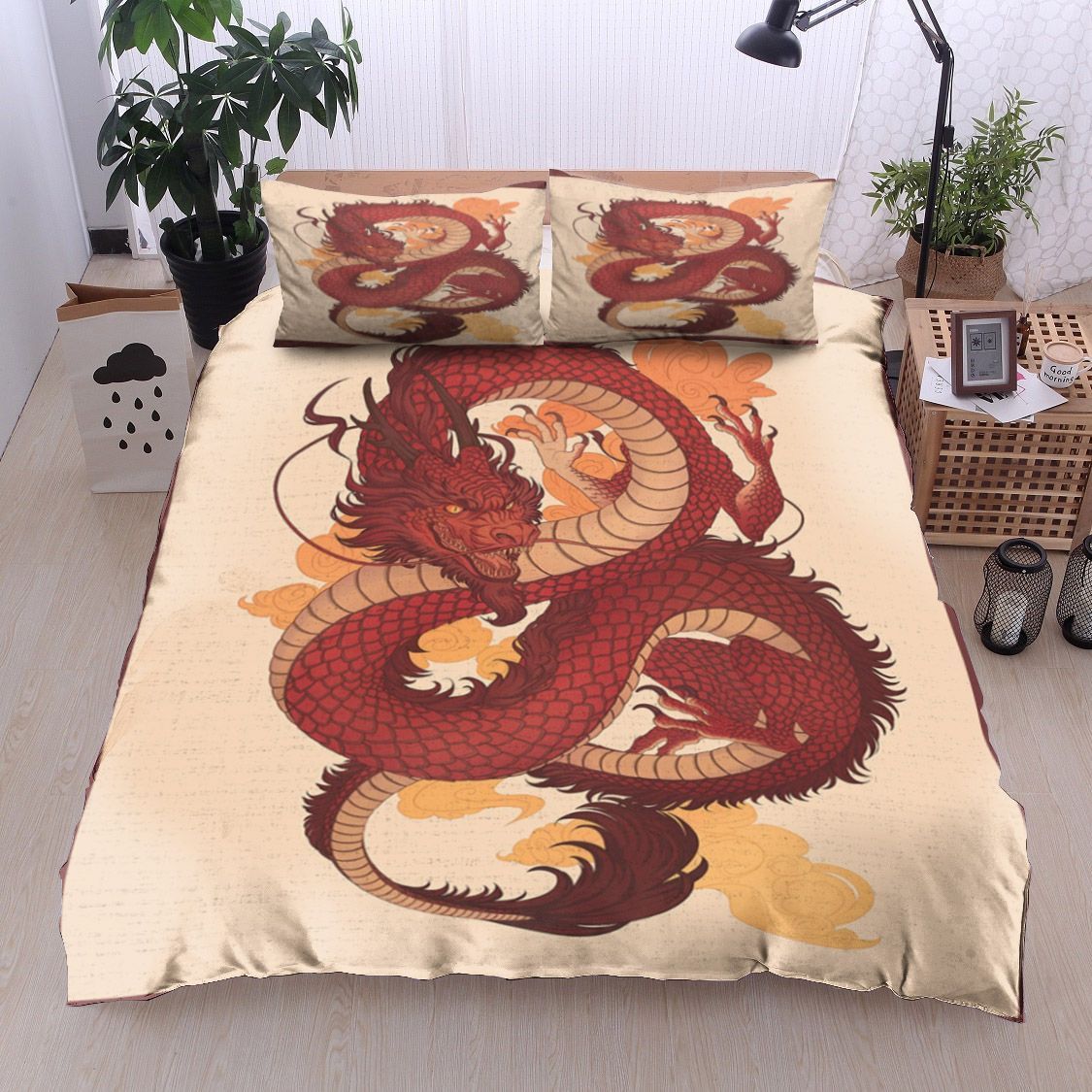 Asian Dragon Bedding Set