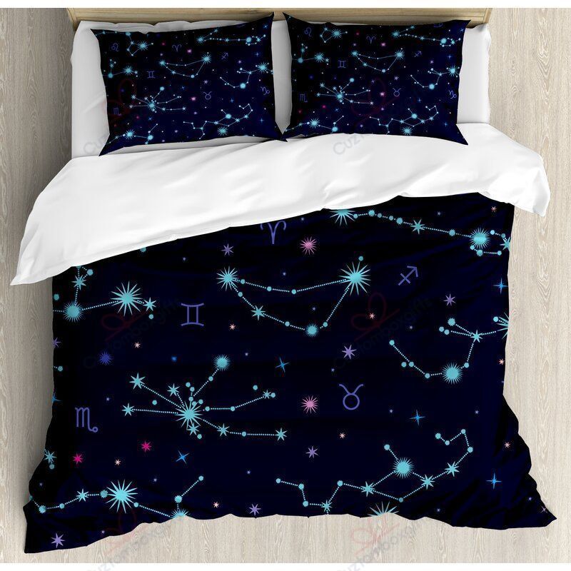 Astrology Black Bedding Set