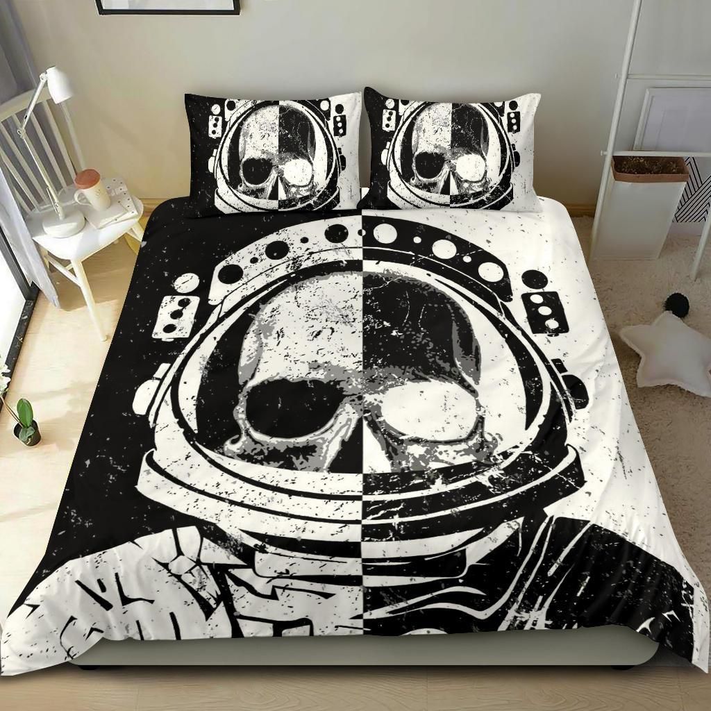 Astronaut Skull Bedding Set