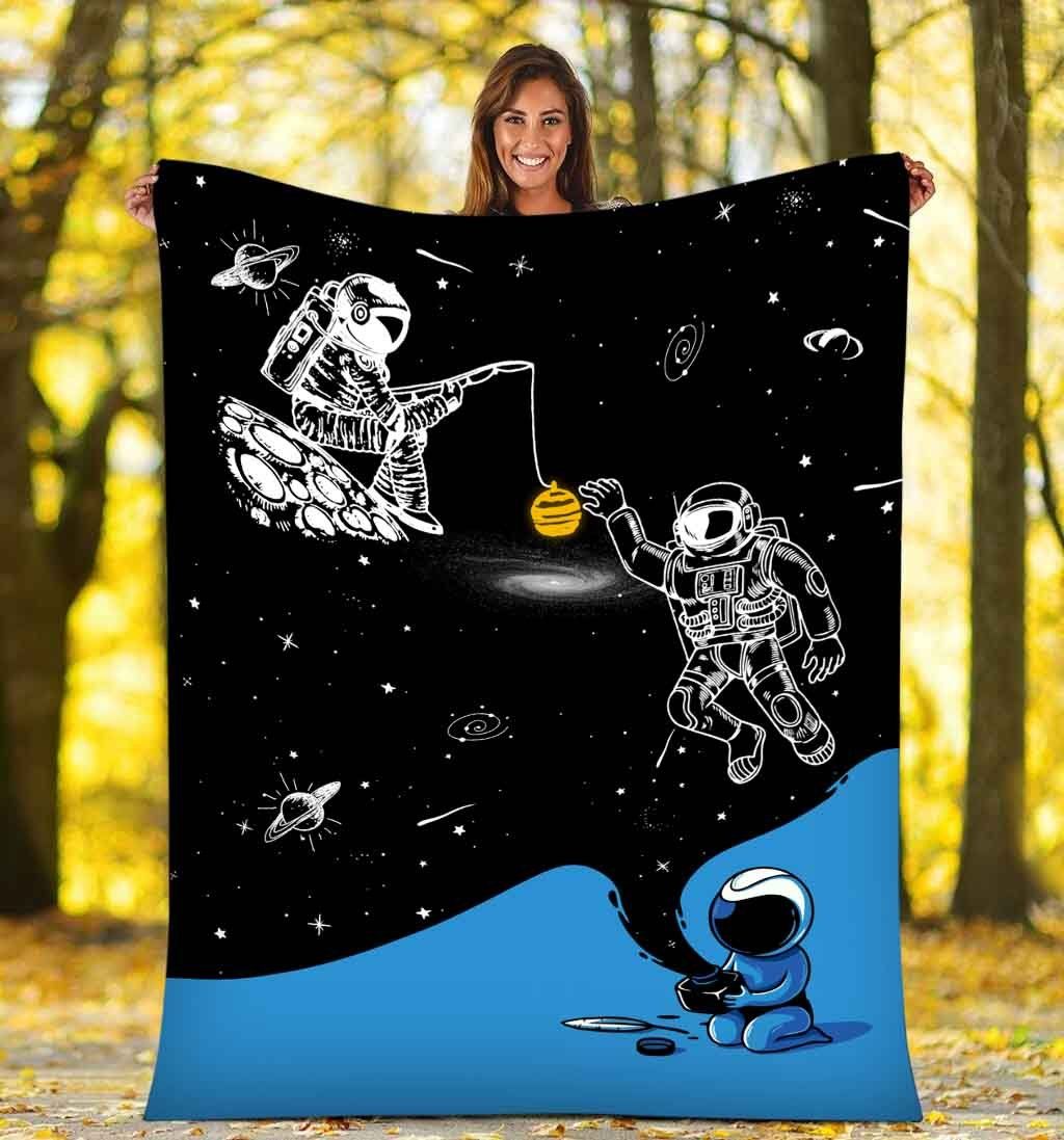 Astronauts Fleece Blanket