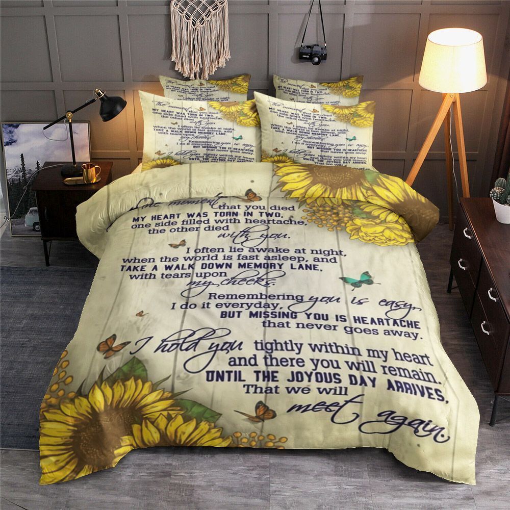 At The Moment That You Died Sunflower Bedding Set