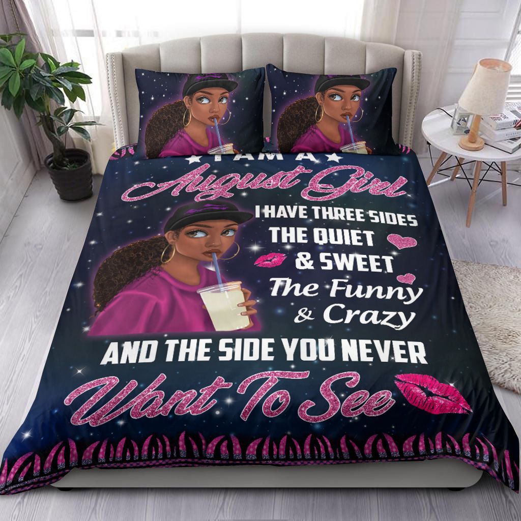 August Black Girl Bedding Set