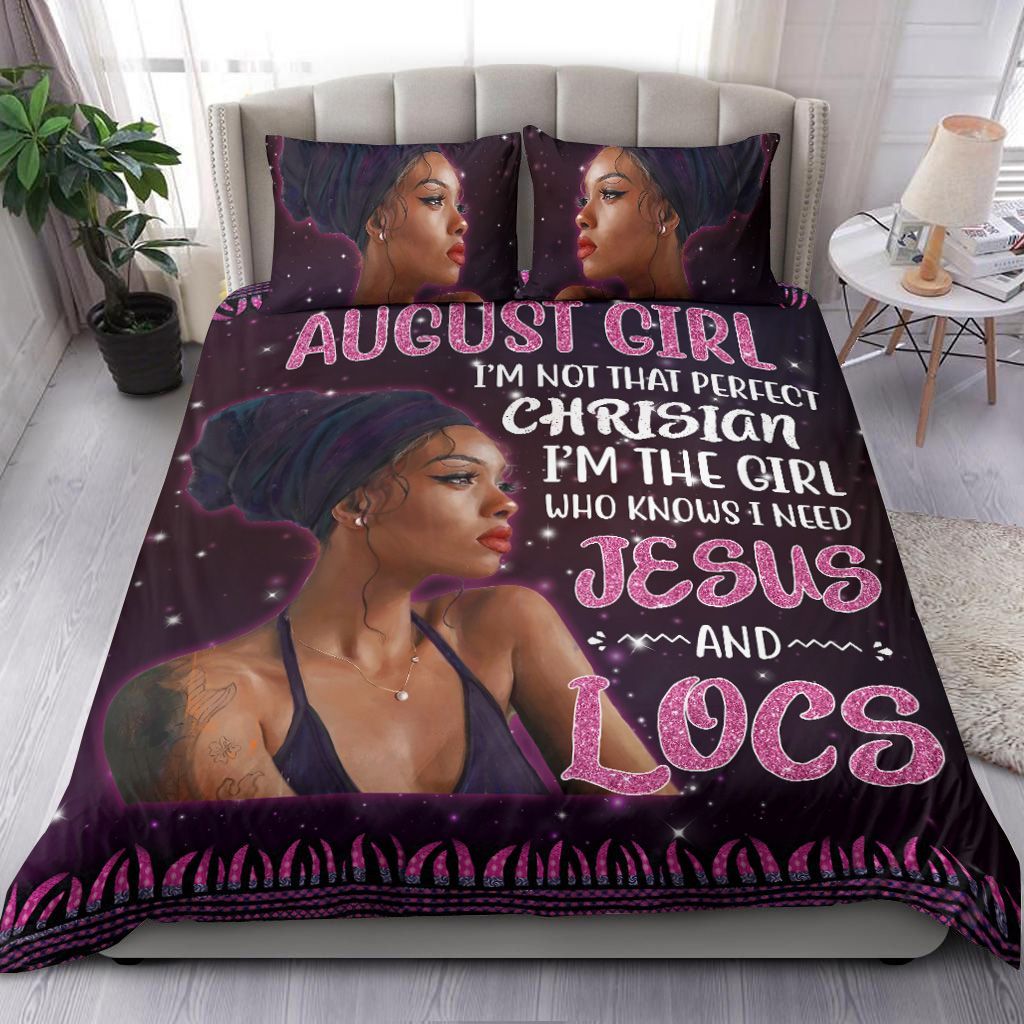 August Black Girl Rock Bedding Set