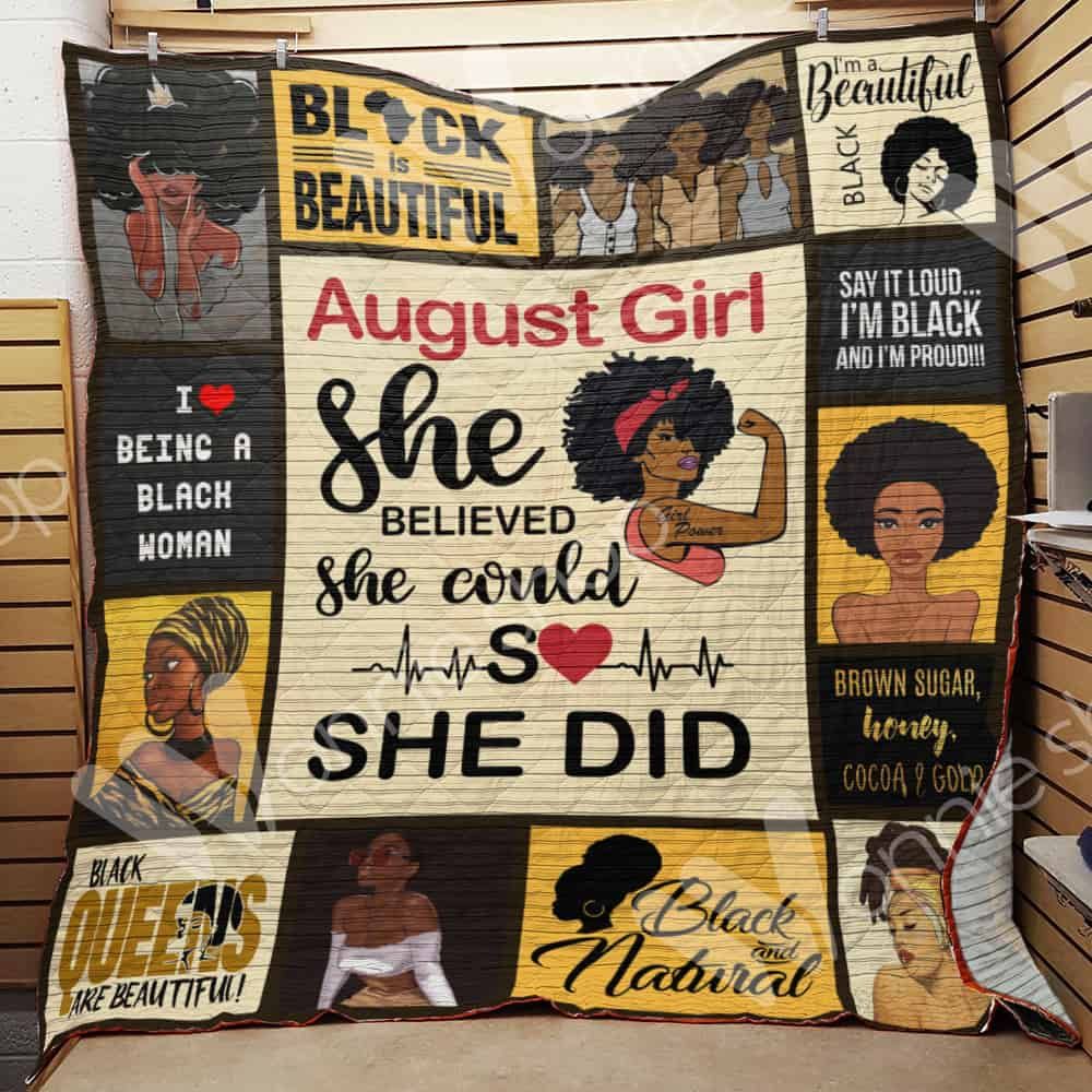 August Black Women Quilt Blanket DHC1002868TD