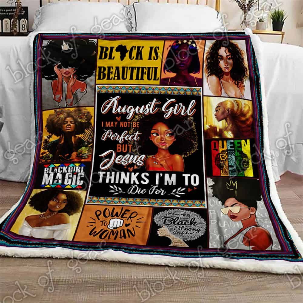 August Girl Fleece Blanket