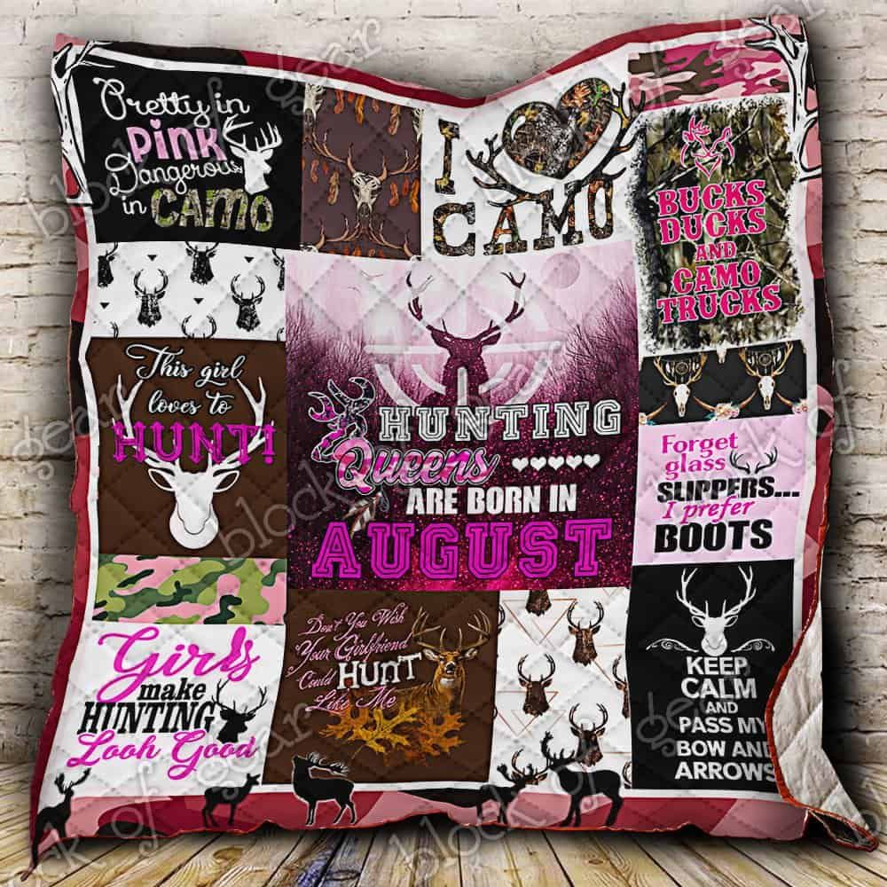August Girls Hunting CL19100049MDQ Quilt Blanket