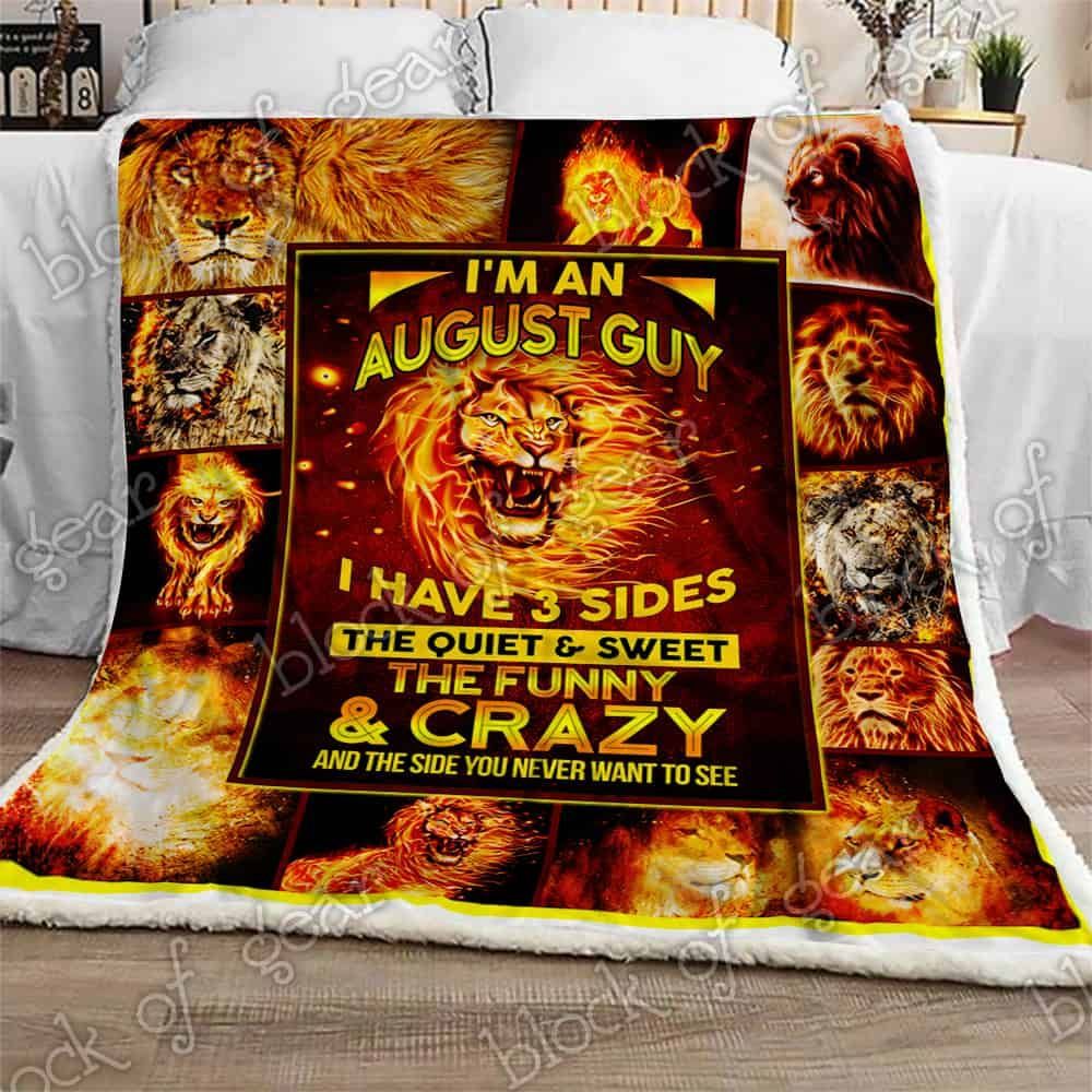 August Guy Fleece Blanket