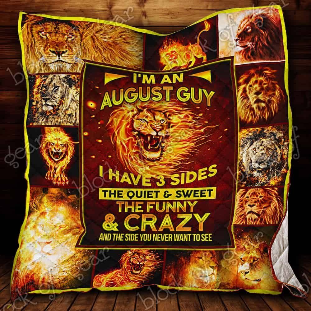 August Guy Lion CL19100050MDQ Quilt Blanket