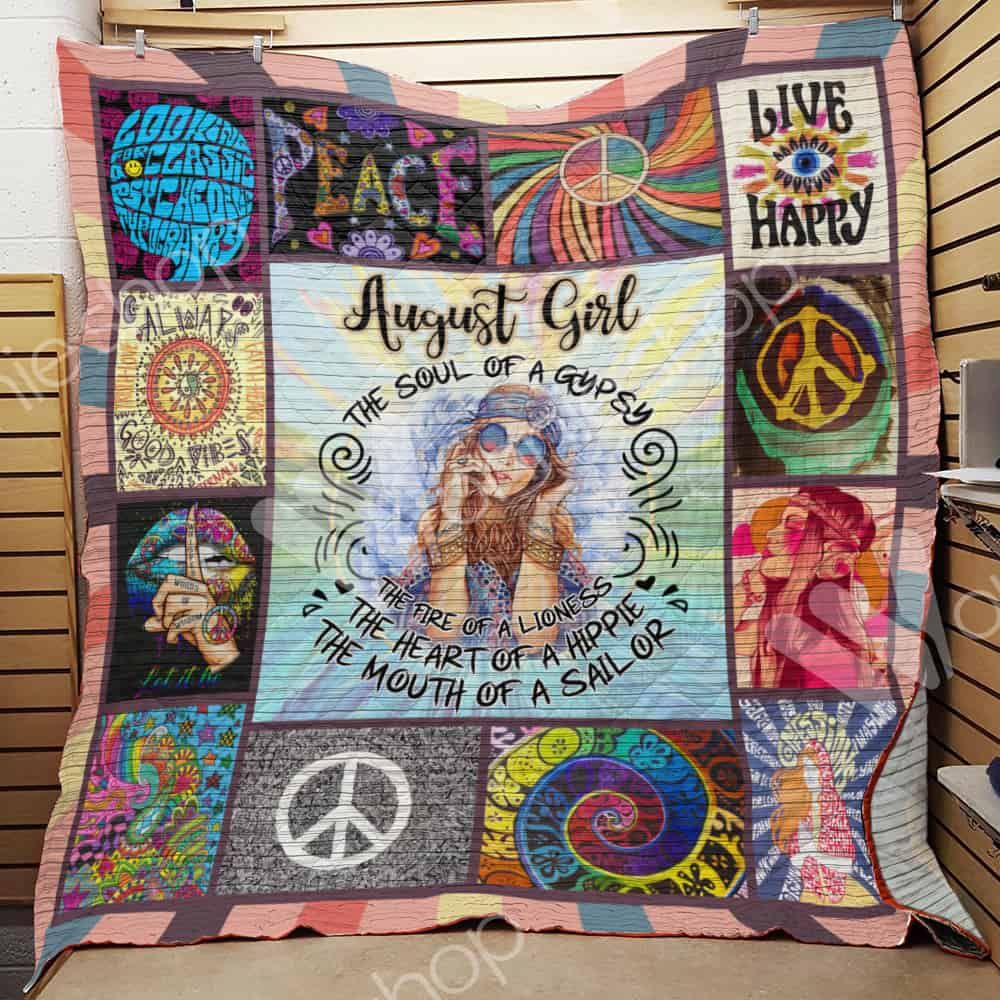 August Hippie Girl Quilt Blanket DHC03021068TD