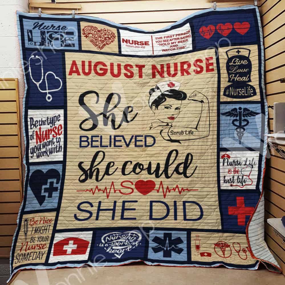 August Nurse Quilt Blanket DHC03021152TD