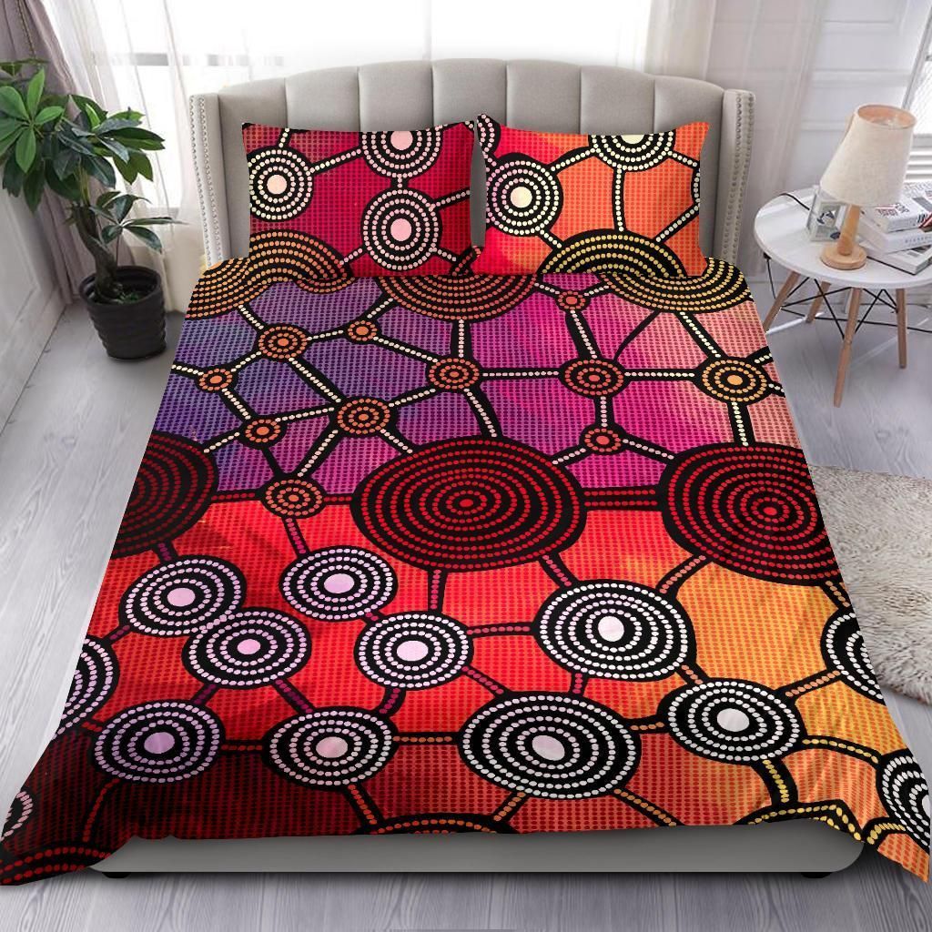 Australia Aboriginal Duvet Cover Set Aboriginal Patterns