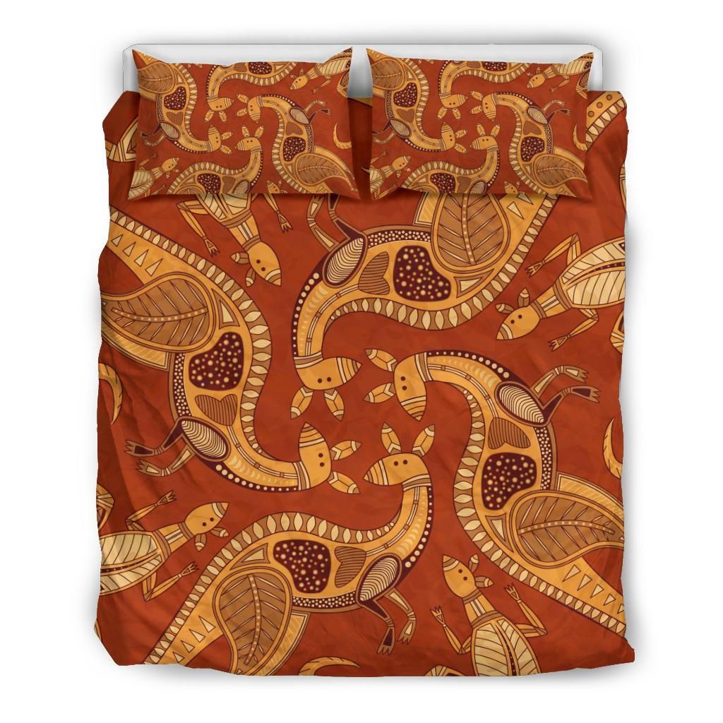 Australia Aboriginal Duvet Cover Set Kangaroo