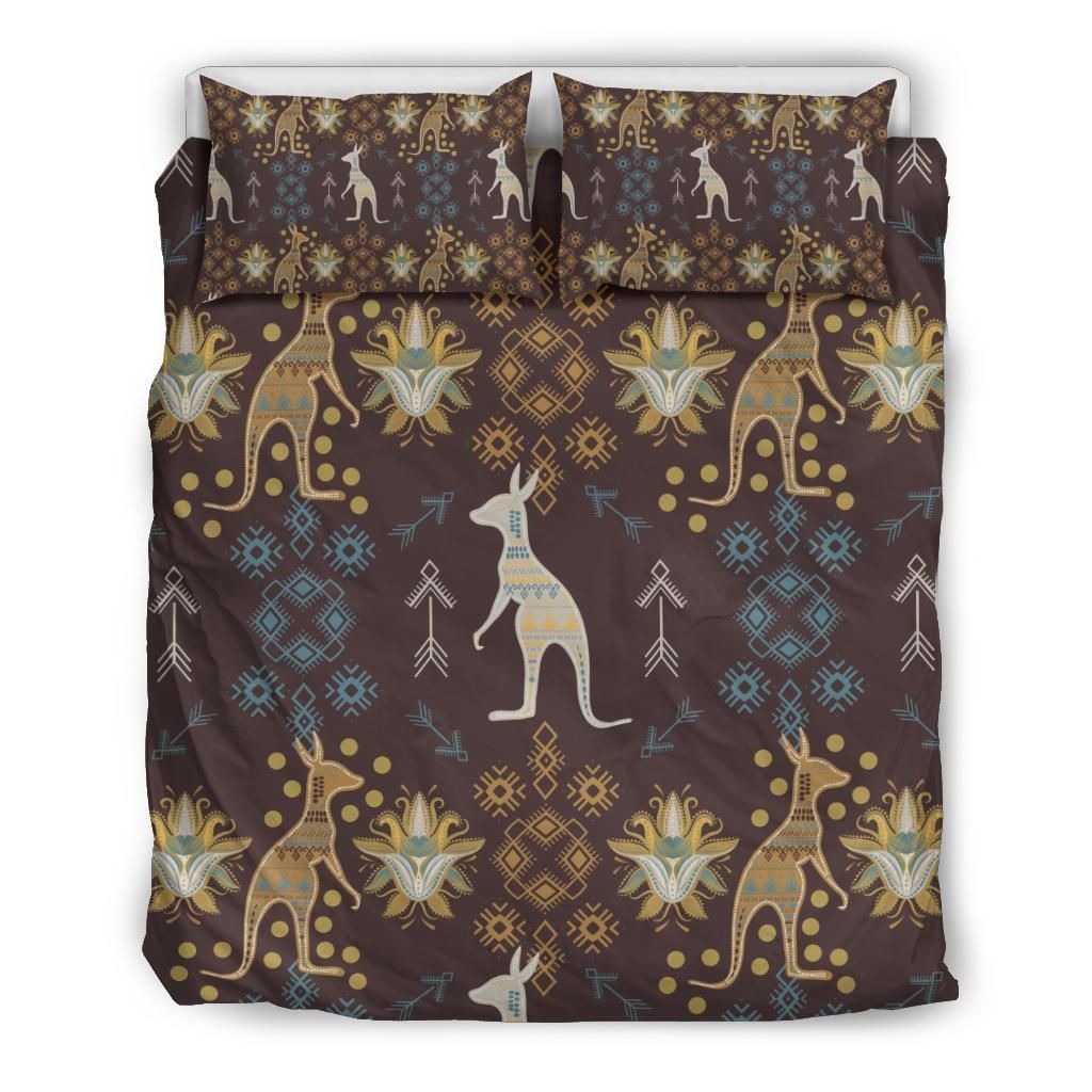 Australia Bohemian Duvet Cover Set Bohemian Kangaroo