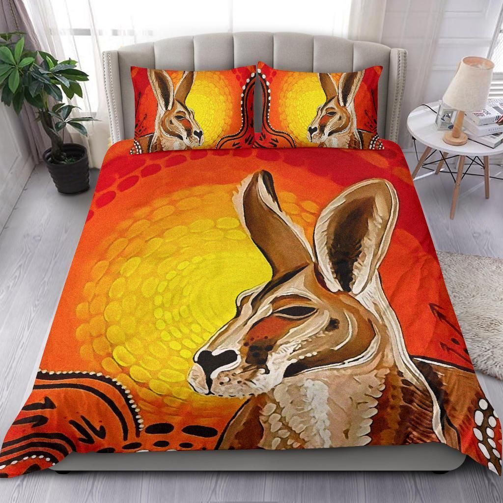 Australia Duvet Cover Set Aussie Kangaroo