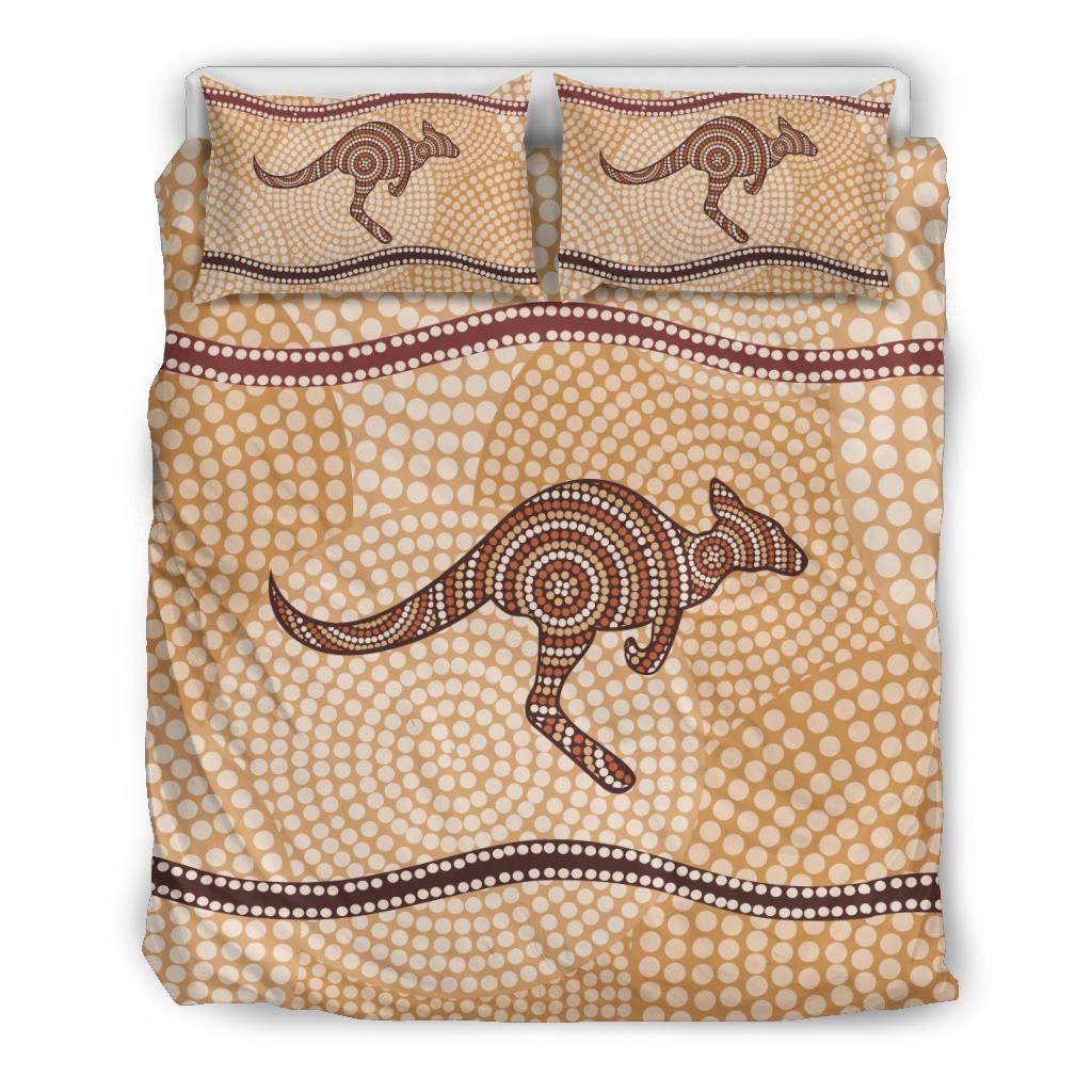 Australia Duvet Cover Set Australia Pattern Kangaroo 01