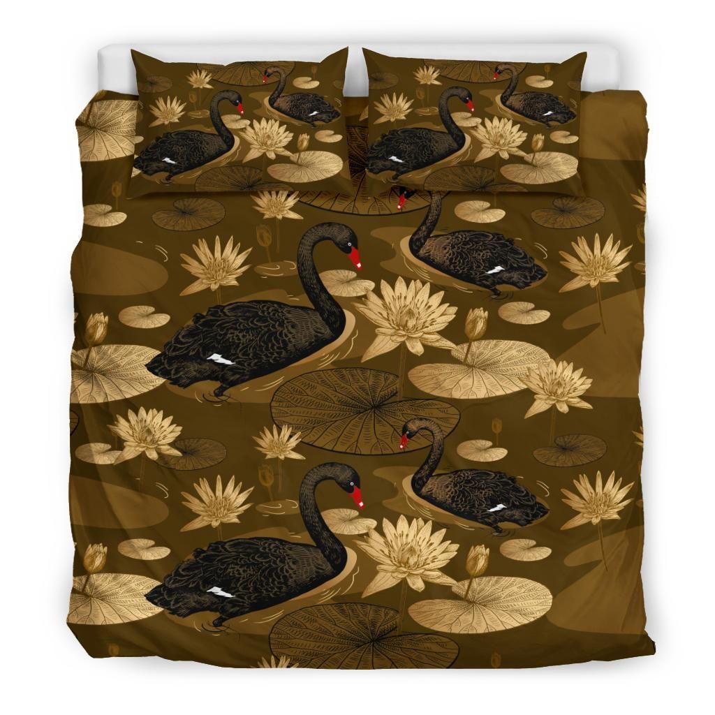 Australia Duvet Cover Set Black Swans