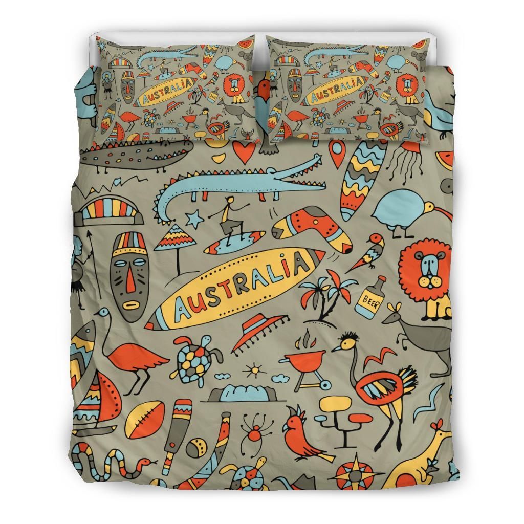 Australia Duvet Cover Set Icons